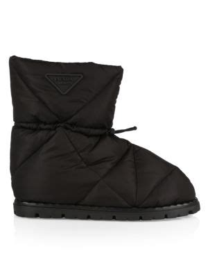 Prada Blow 19 Quilted Nylon Drawstring Boots 